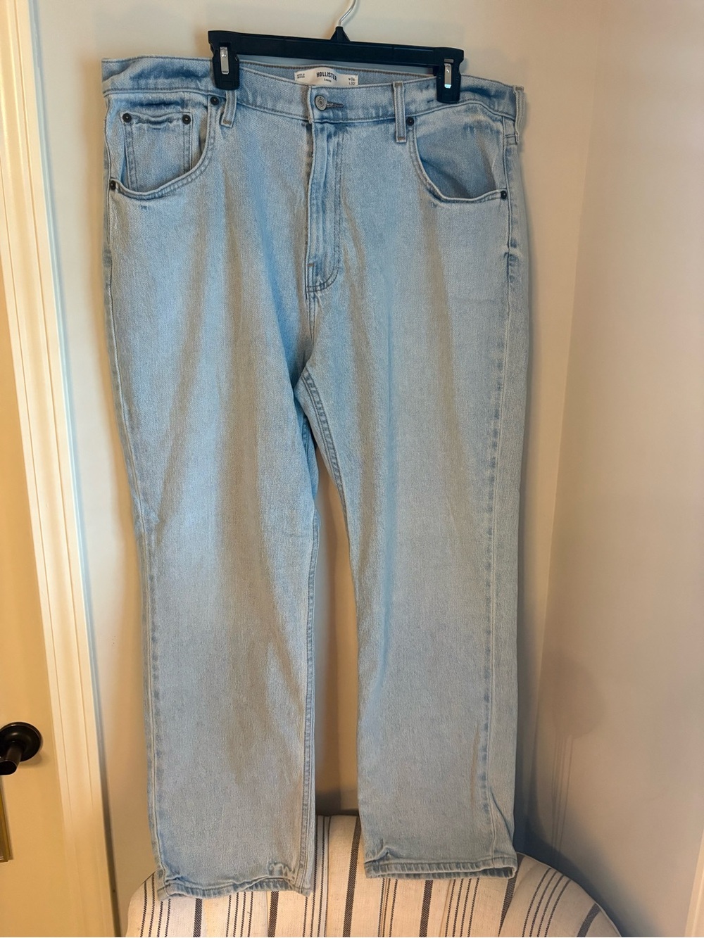 Hollister Light Blue Straight Leg Jeans